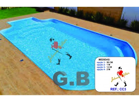 ADESIVO PARA FUNDO DE PISCINA  Jhonnie Walker